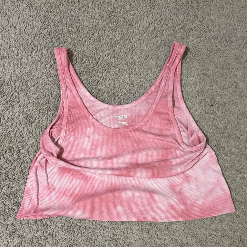 PINK Victoria's Secret Pink Tie-Dye Crop Top